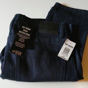 NWT Hot Topic Men's Blue Jeans 34 x 30 Button Down